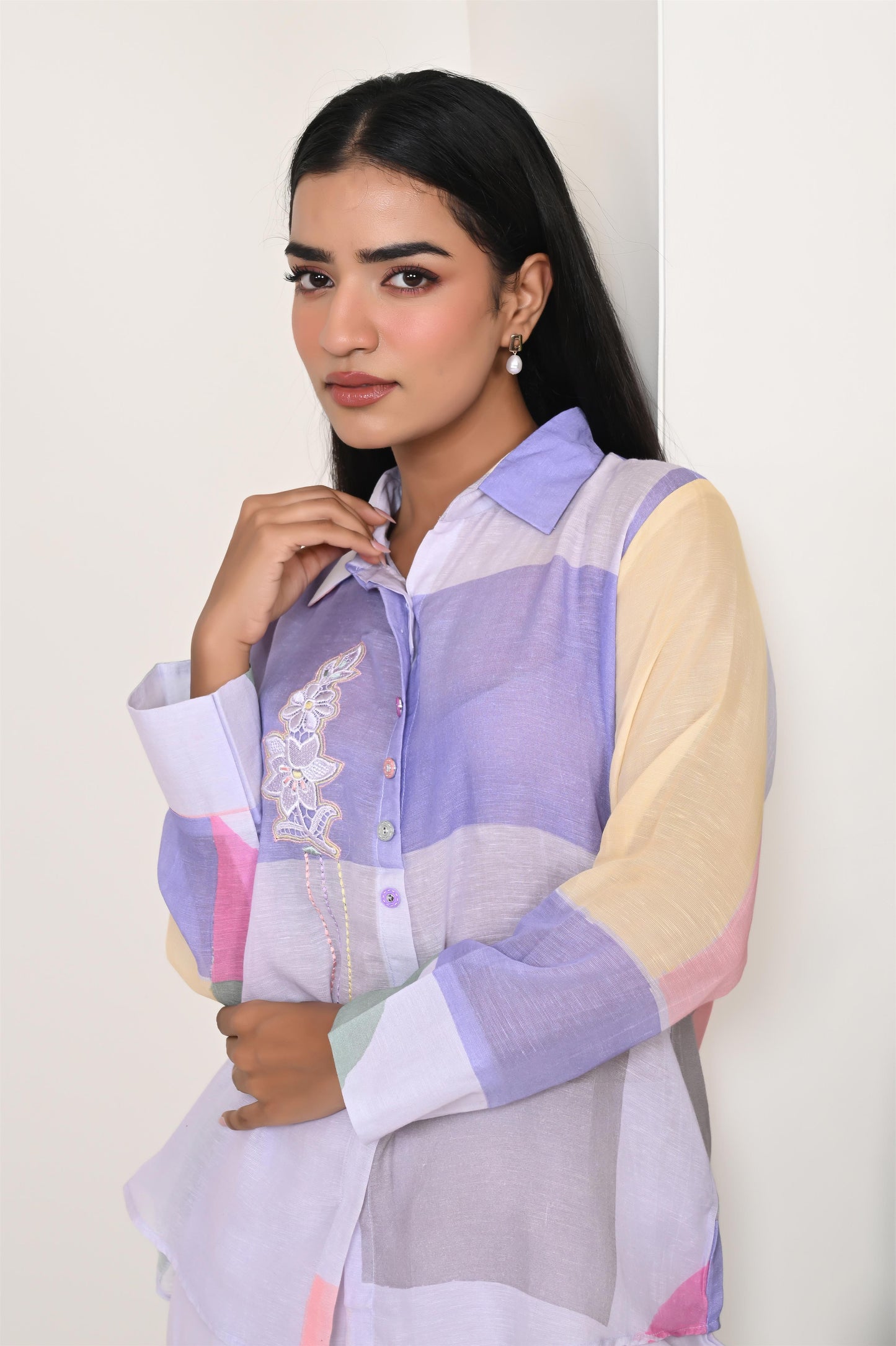 Lavender Linen Coord Set