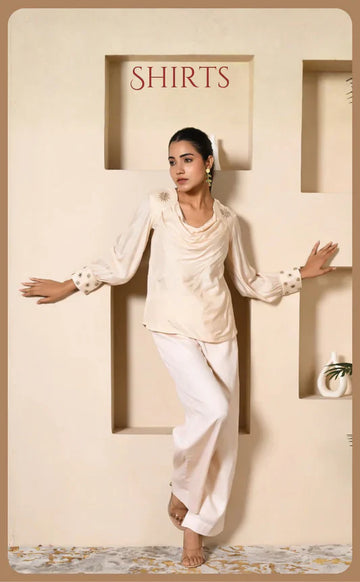 Effortless Elegance: Long Women’s Shirts by Lap of Panache