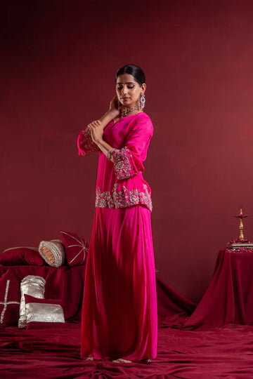 Embrace Elegance with the Blush Pink Embroidered Anarkali Suit