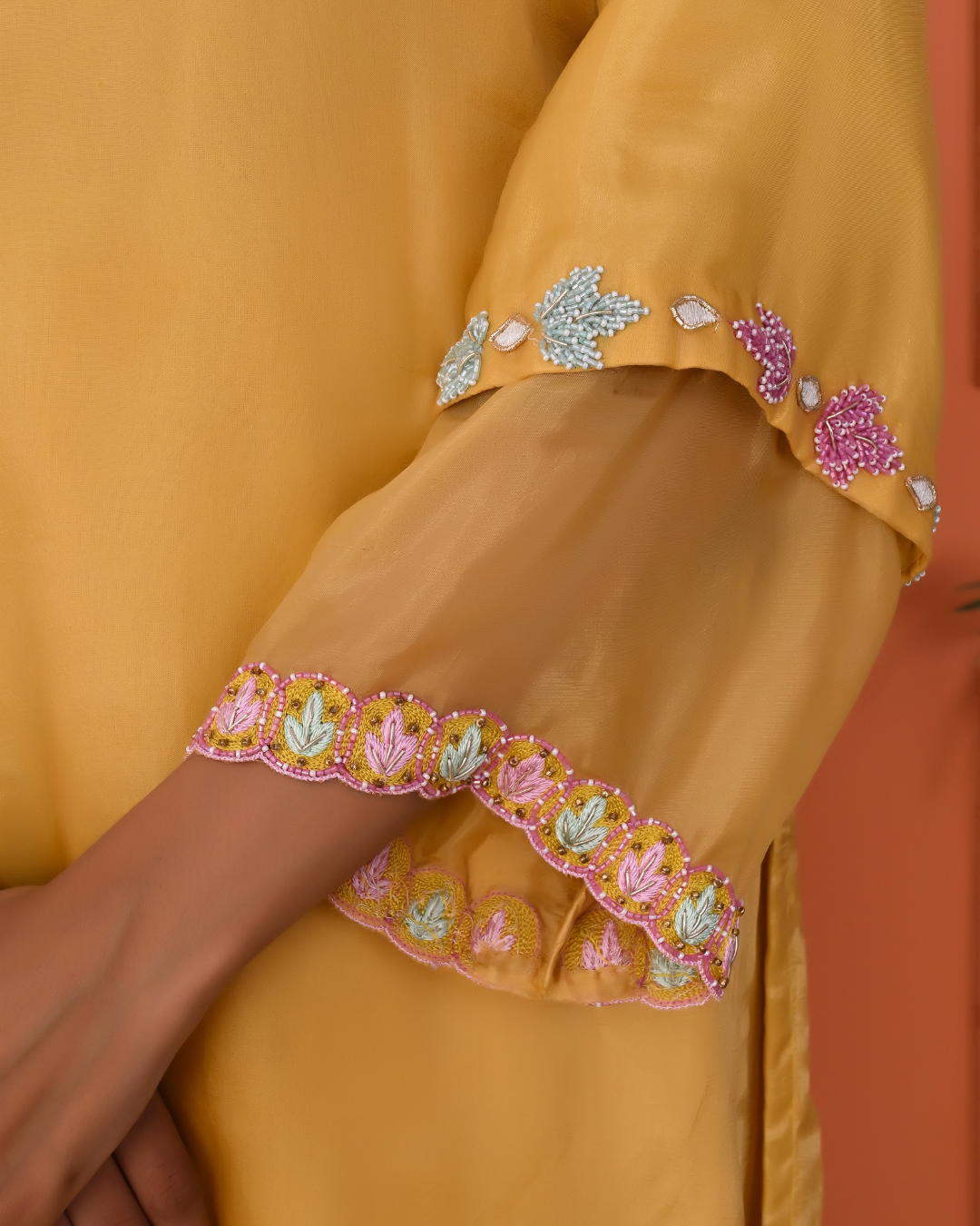 Yellow Mellow Pakistani Style Kurta Dupatta Set