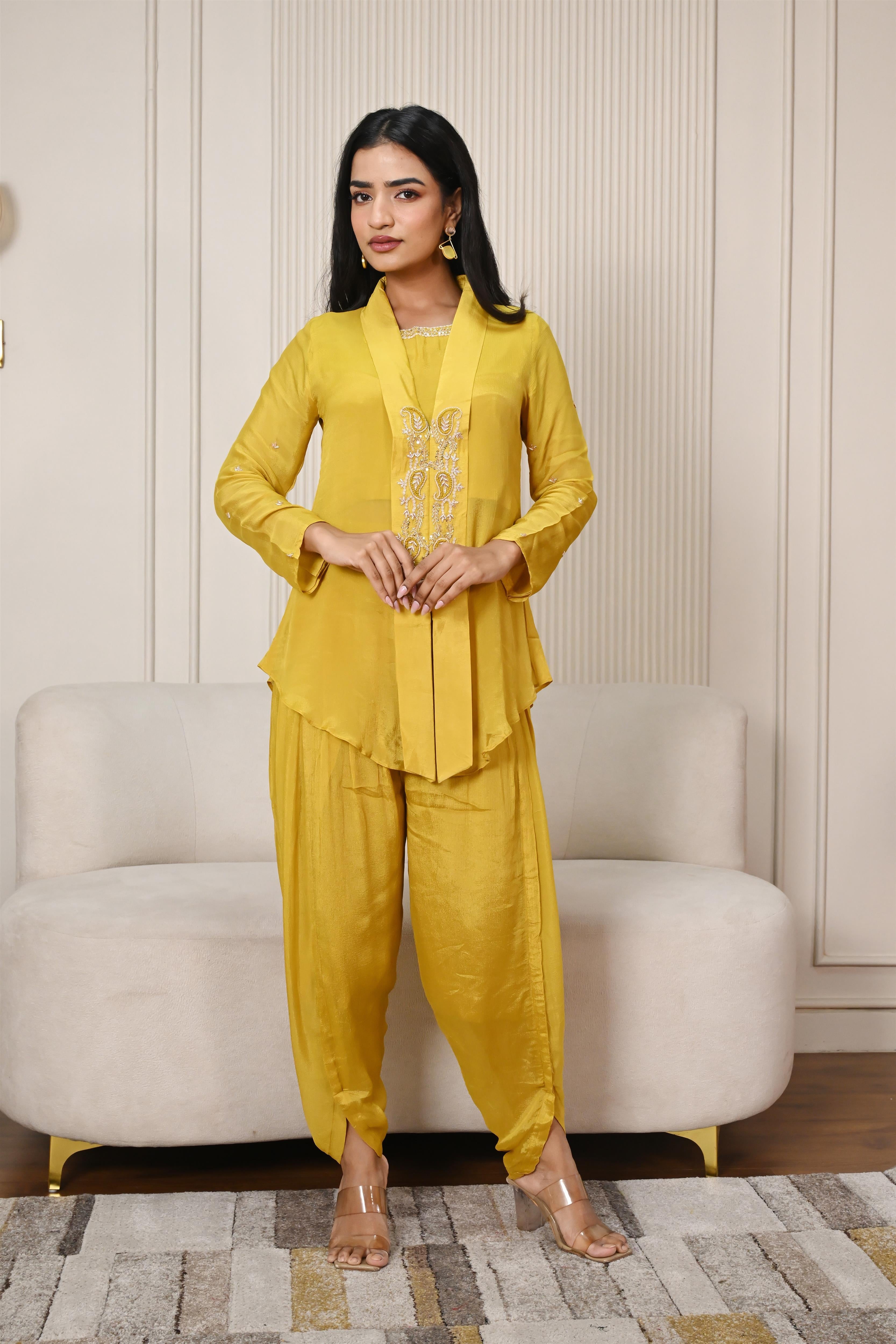 Jacket With Tulip Pants Set