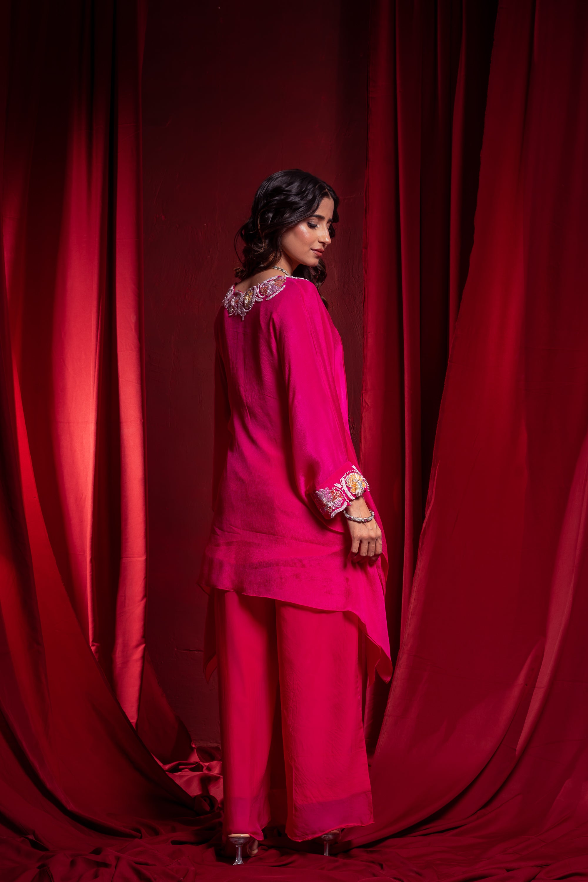 Rani Pink Embellished Co-ord Set
