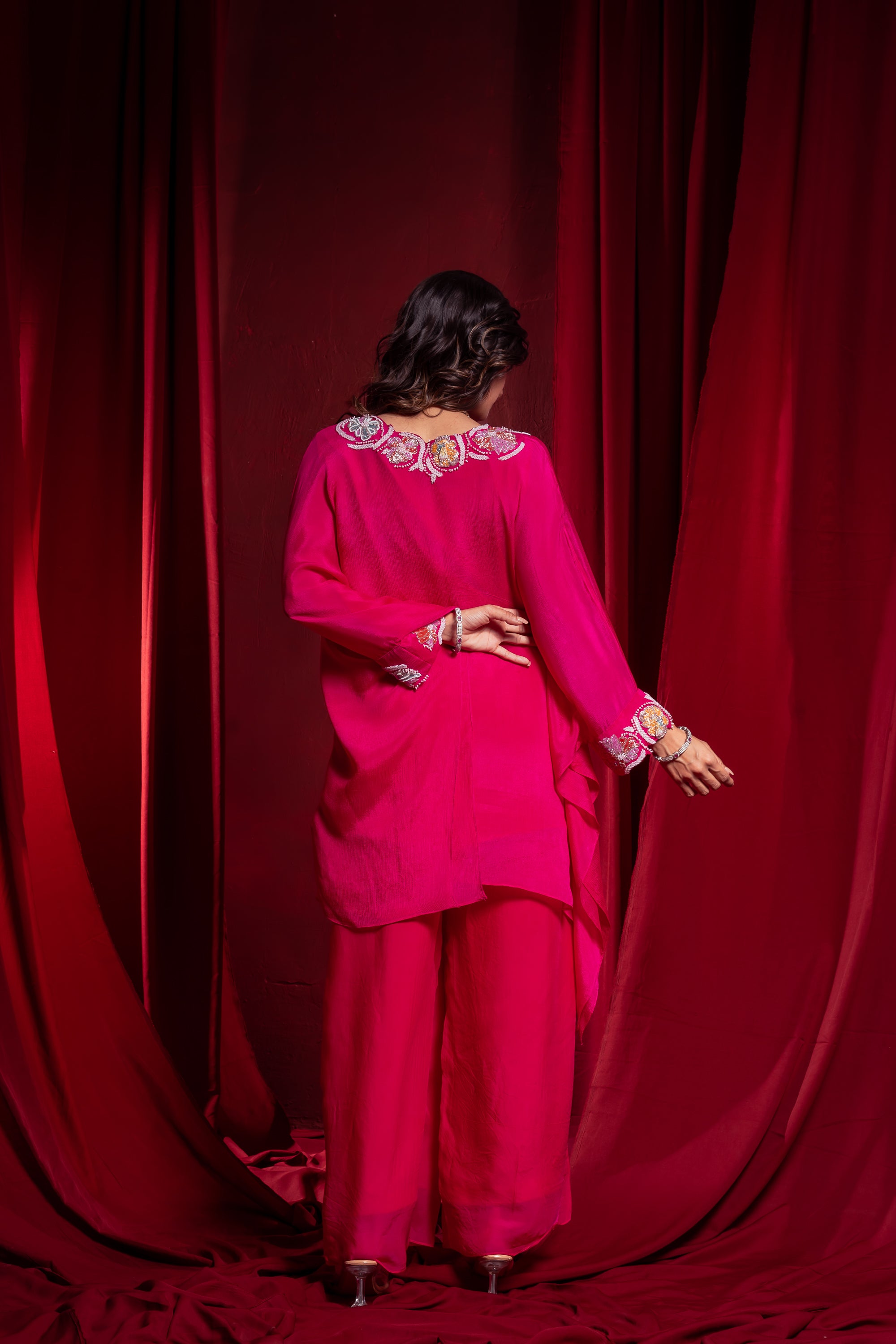 Rani Pink Embellished Co-ord Set
